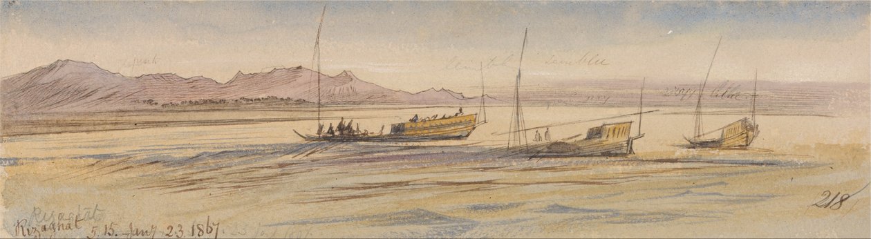 Rizaghat von Edward Lear