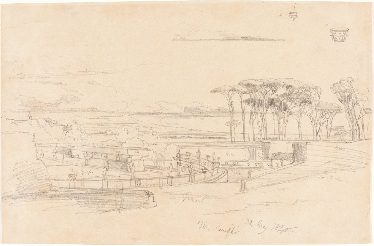 Villa Pamphili von Edward Lear