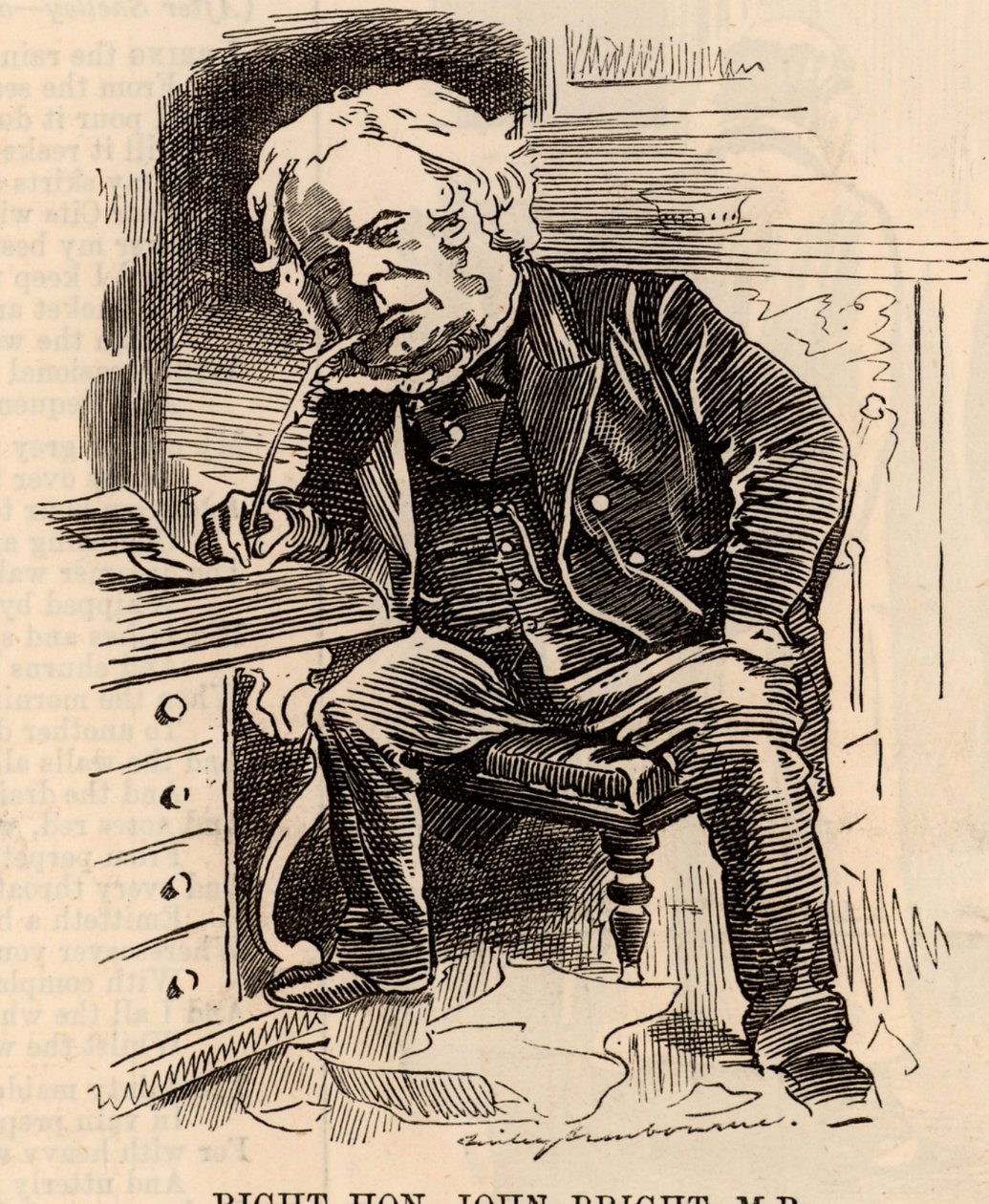 Karikatur von John Bright von Edward Linley Sambourne