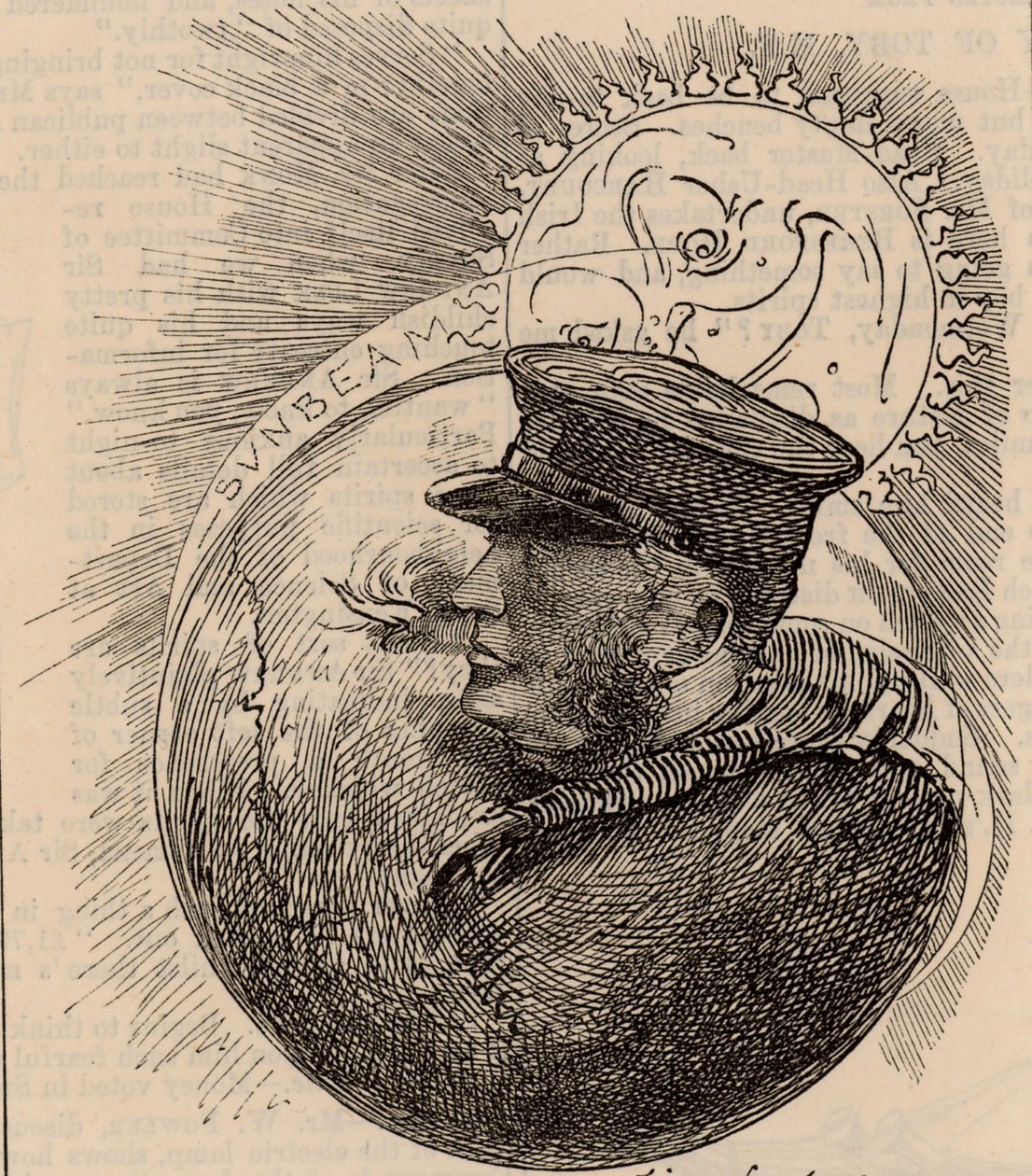 Karikatur von Thomas Brassey von Edward Linley Sambourne