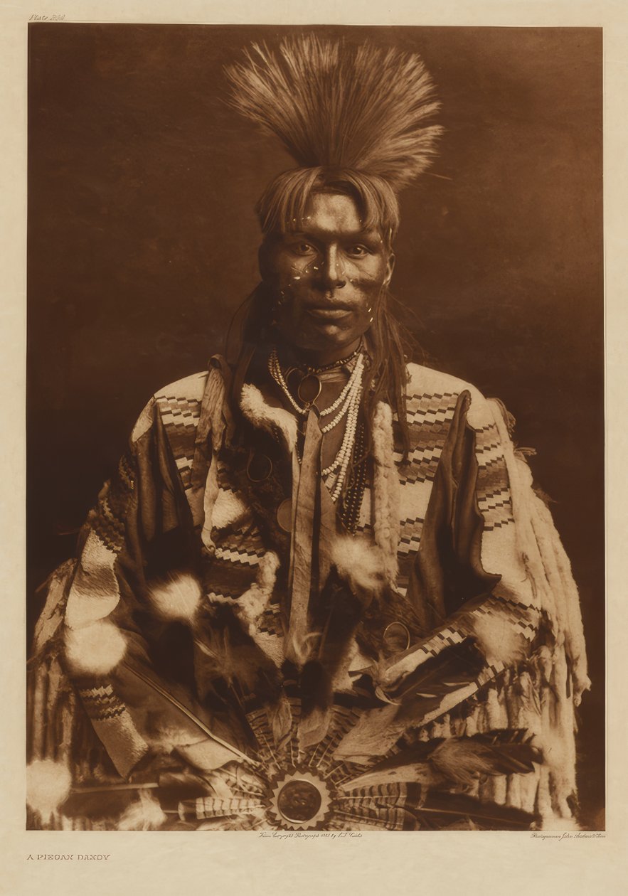 Ein Piegan-Dandy von Edward S. Curtis