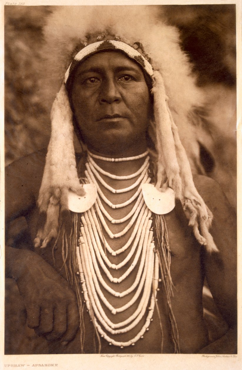 Upshaw vom Stamm der Apsaroke von Edward Sheriff (after) Curtis