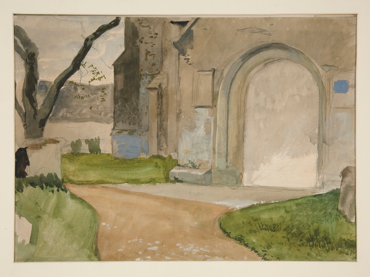Architekturstudie von Edwin Austin Abbey
