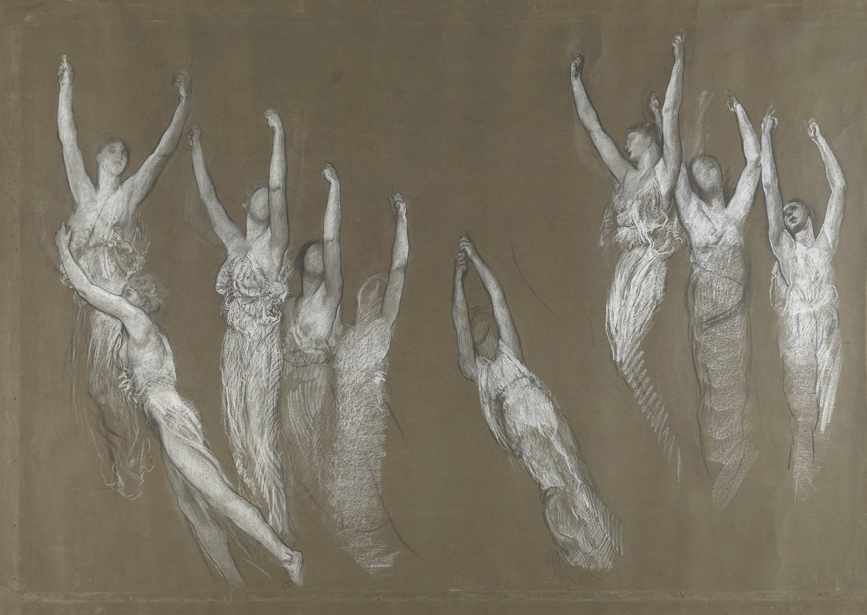 Kompositionsstudie von Edwin Austin Abbey