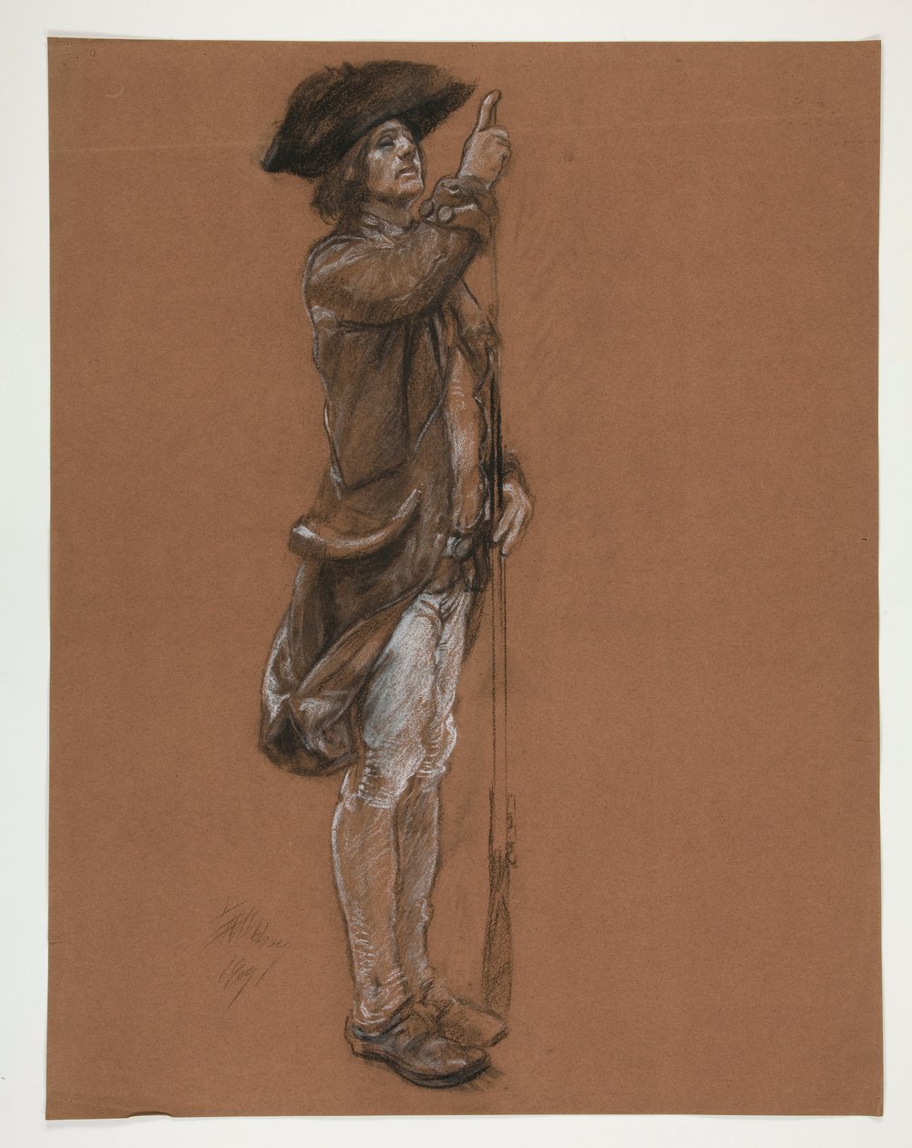 Figurenstudie von Edwin Austin Abbey