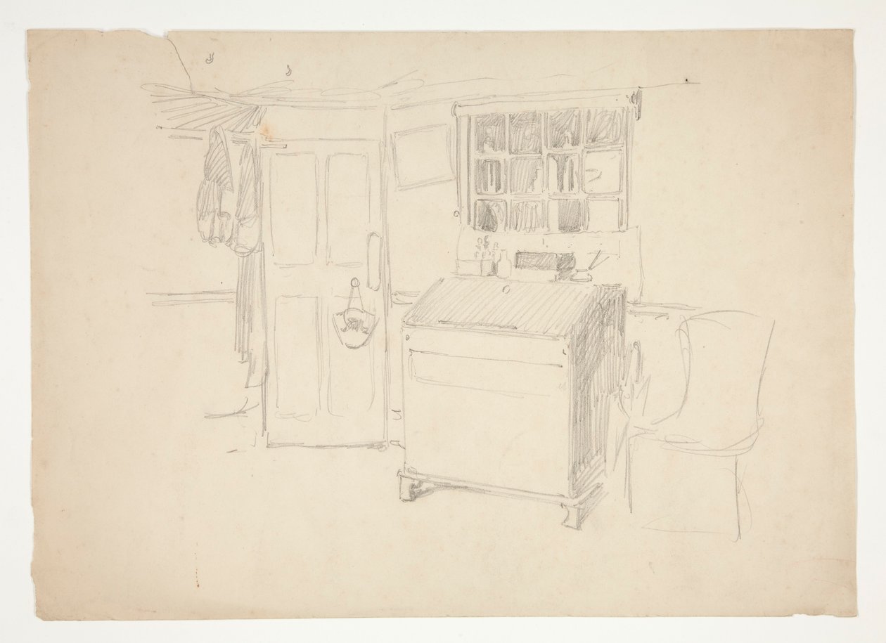 Innenstudie von Edwin Austin Abbey