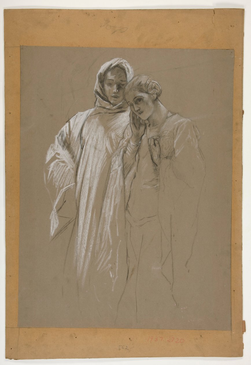 Studie. Mann und Frau von Edwin Austin Abbey