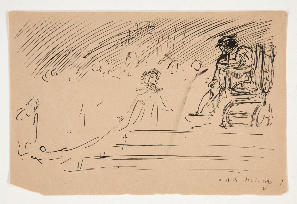 Studie für von Edwin Austin Abbey