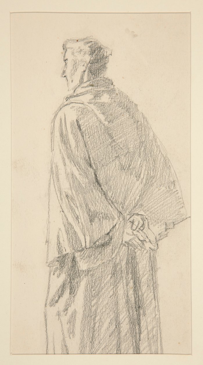 Studie eines Mannes in Robe von Edwin Austin Abbey
