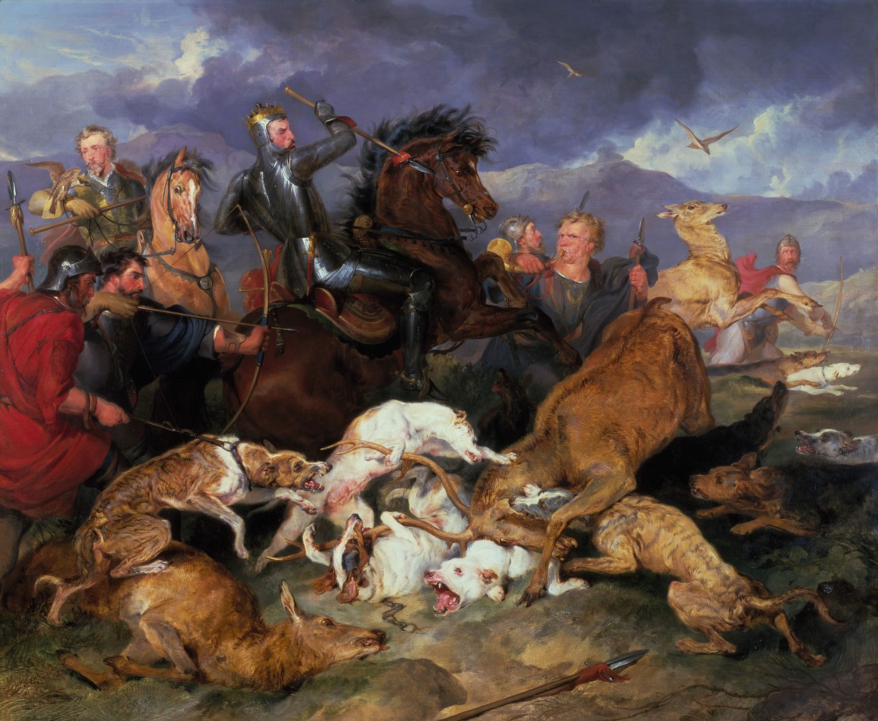 Die Jagd auf Chevy Chase von Edwin Henry Landseer