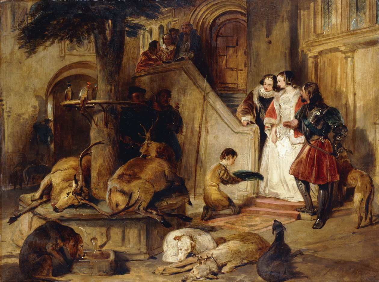 Ein Hof im alten Stil von Edwin Landseer