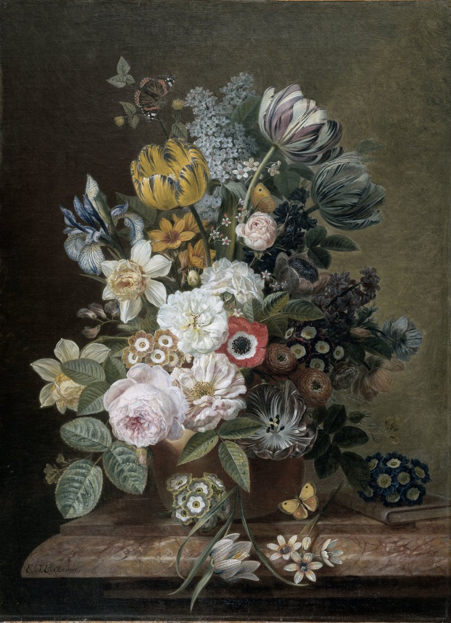 Stillleben mit Blumen von Eelke Jelles Eelkema