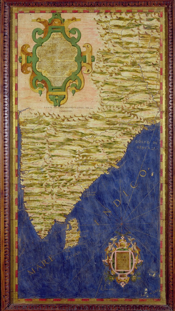 Karte von Indien und Ceylon, aus der 