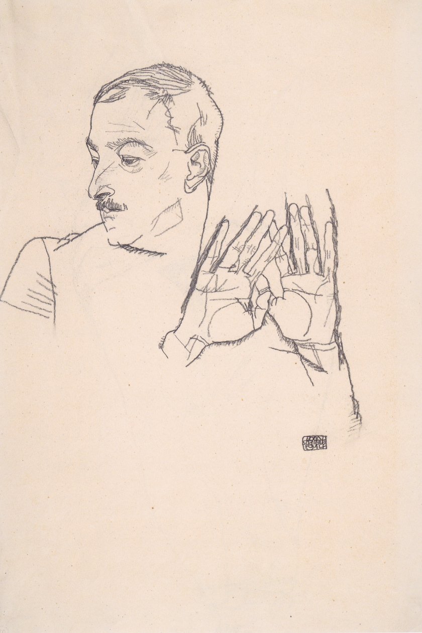 Bildnis Arthur Roessler von Egon Schiele