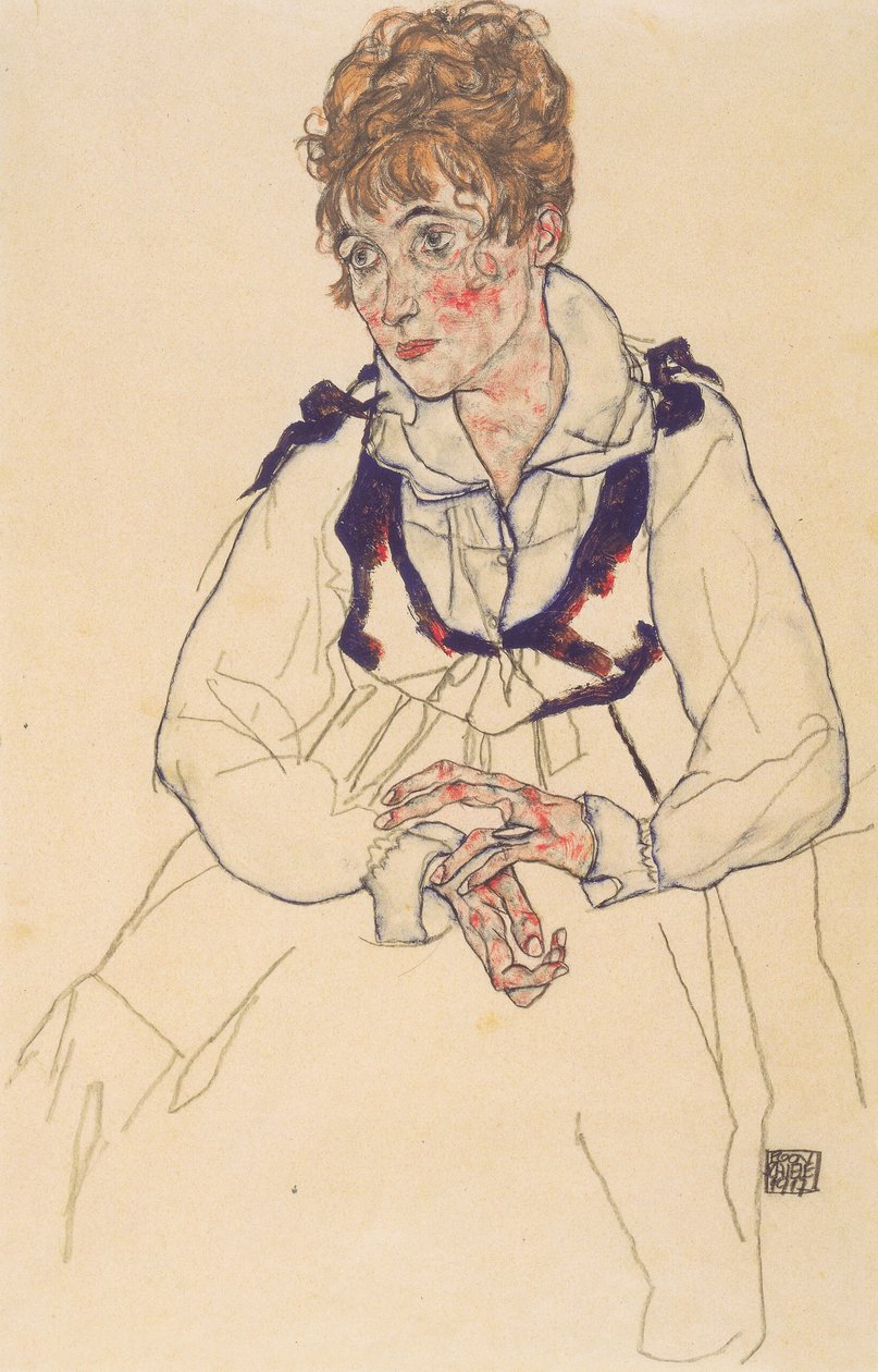 Bildnis Edith Schiele von Egon Schiele
