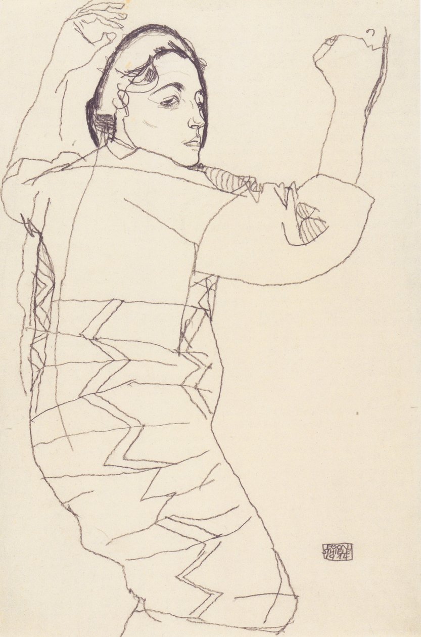 Bildnisstudie Friederike Maria Beer von Egon Schiele
