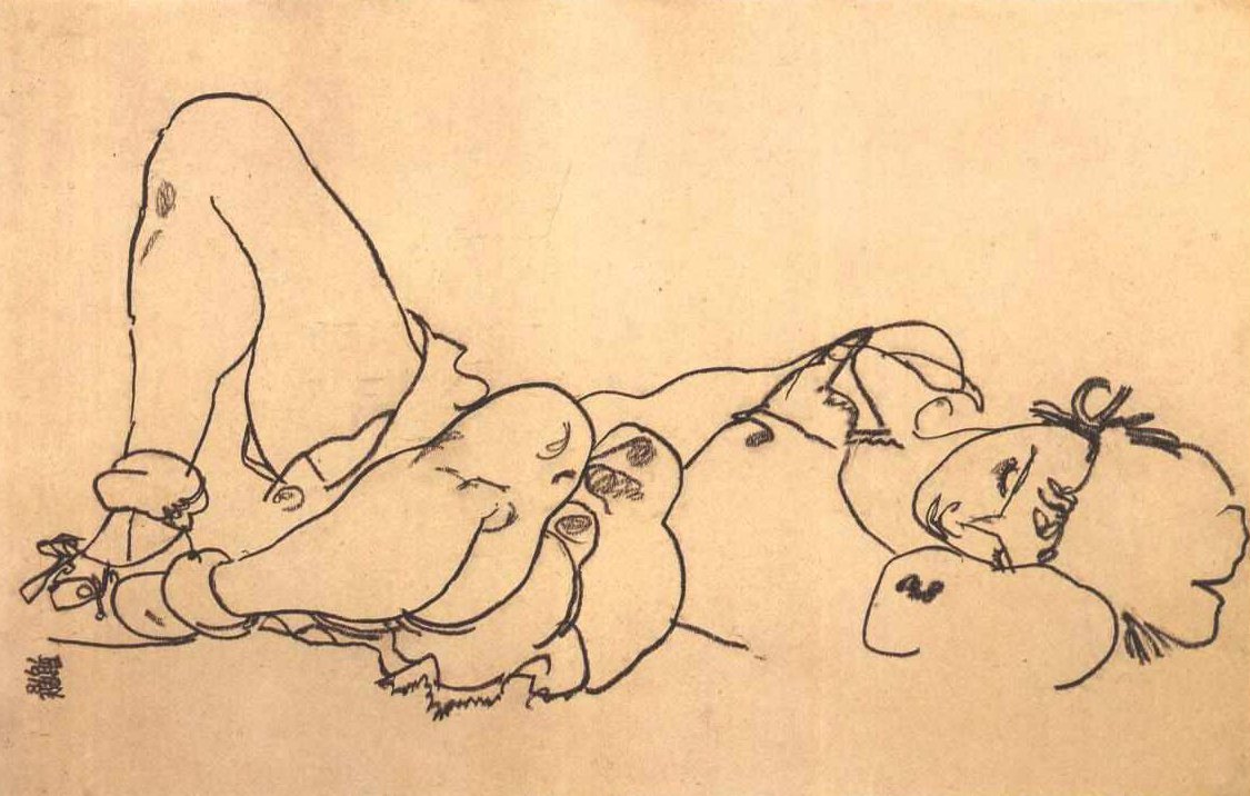 Liegende von Egon Schiele