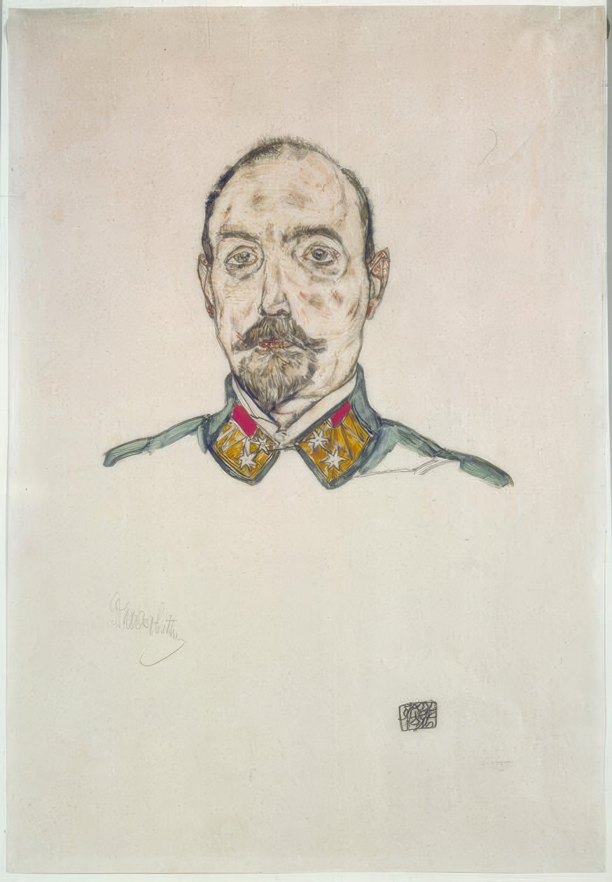 Österreichischer Offizier von Egon Schiele