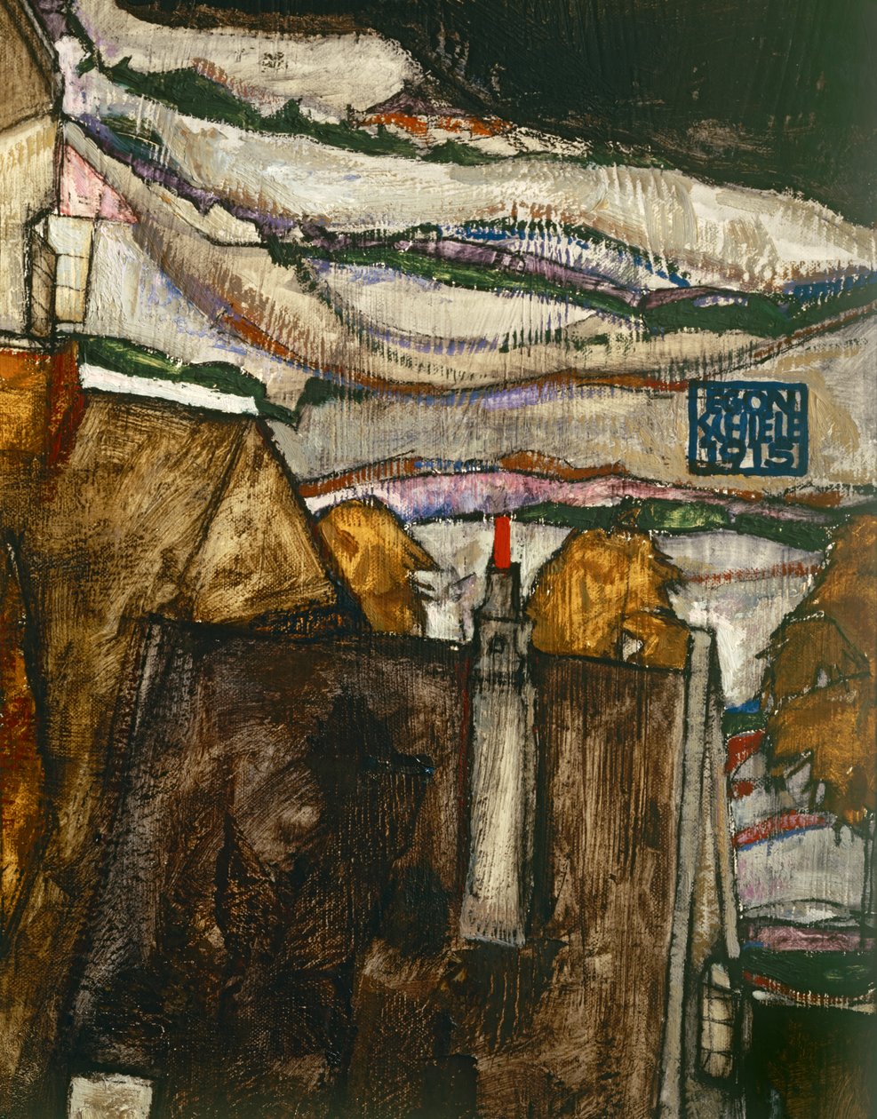 Der Häuserbogen II von Egon Schiele