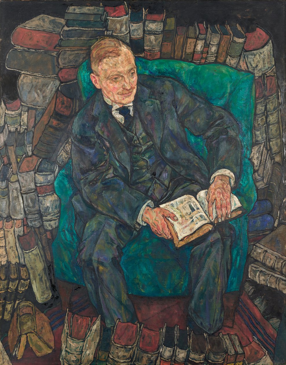 Porträt von Dr. Hugo Koller, 1918 von Egon Schiele