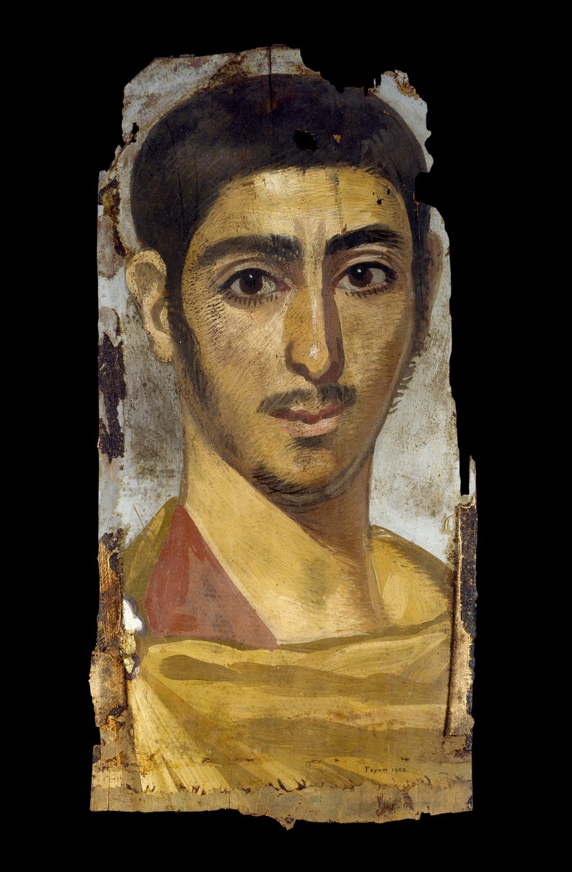 Mumienporträt eines jungen Mannes, wahrscheinlich 2.-3. Jahrhundert von Egyptian