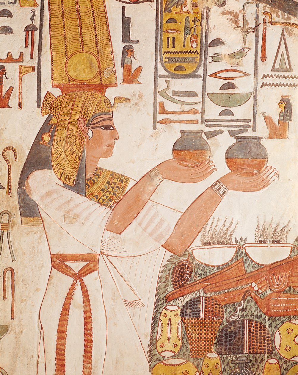 Nefertari bringt ein Opfer dar, aus dem Grab von Nefertari von Egyptian 19th Dynasty