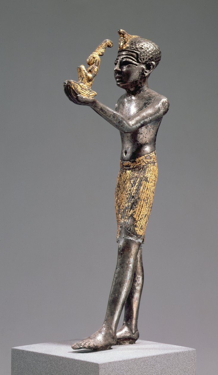 Pharao, der ein Opfer vor der Göttin Maat darbringt, Neues Reich, 1303-1224 v. Chr. von Egyptian 19th Dynasty