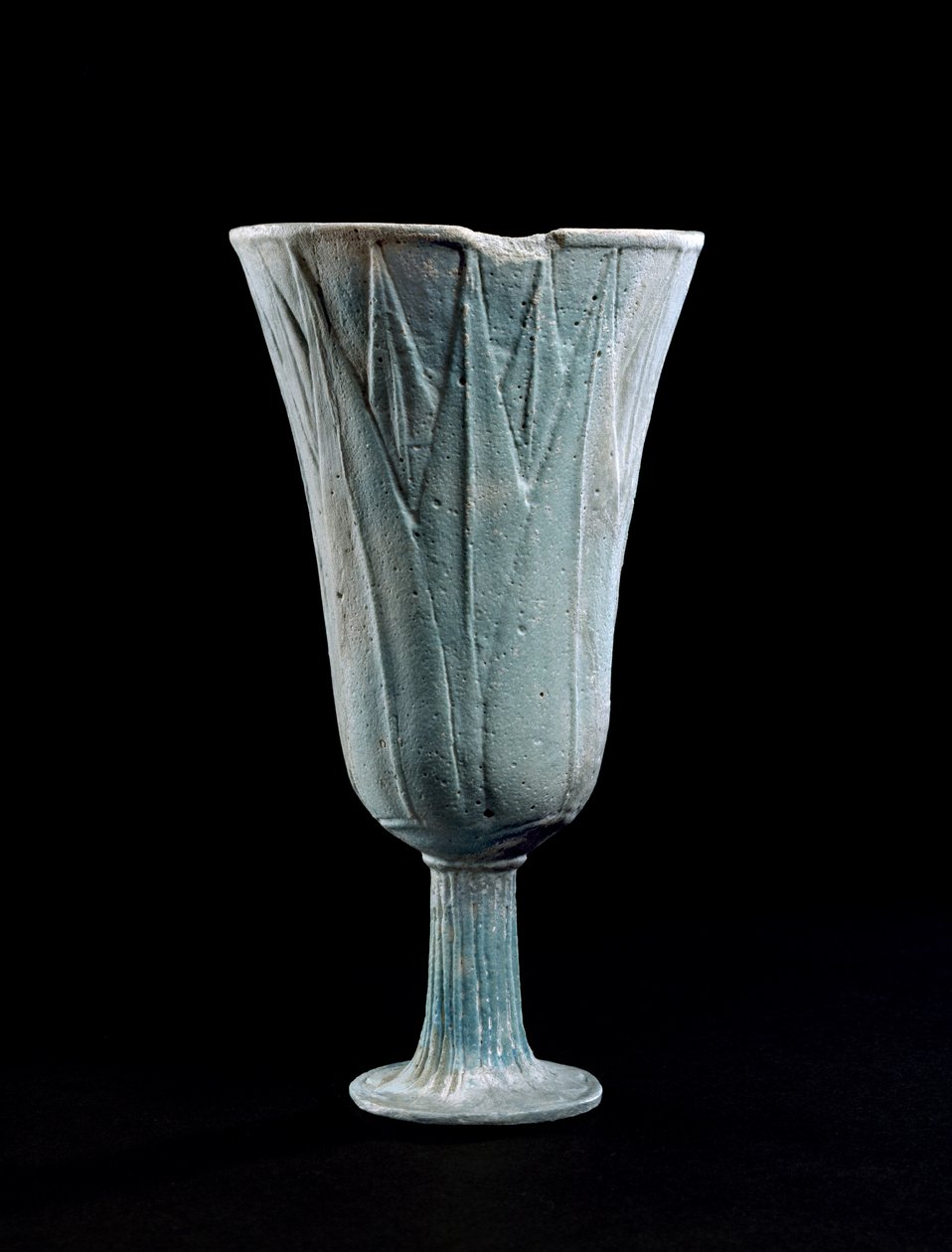 Fayencekelch in Form einer Lotusblume von Egyptian 22nd Dynasty