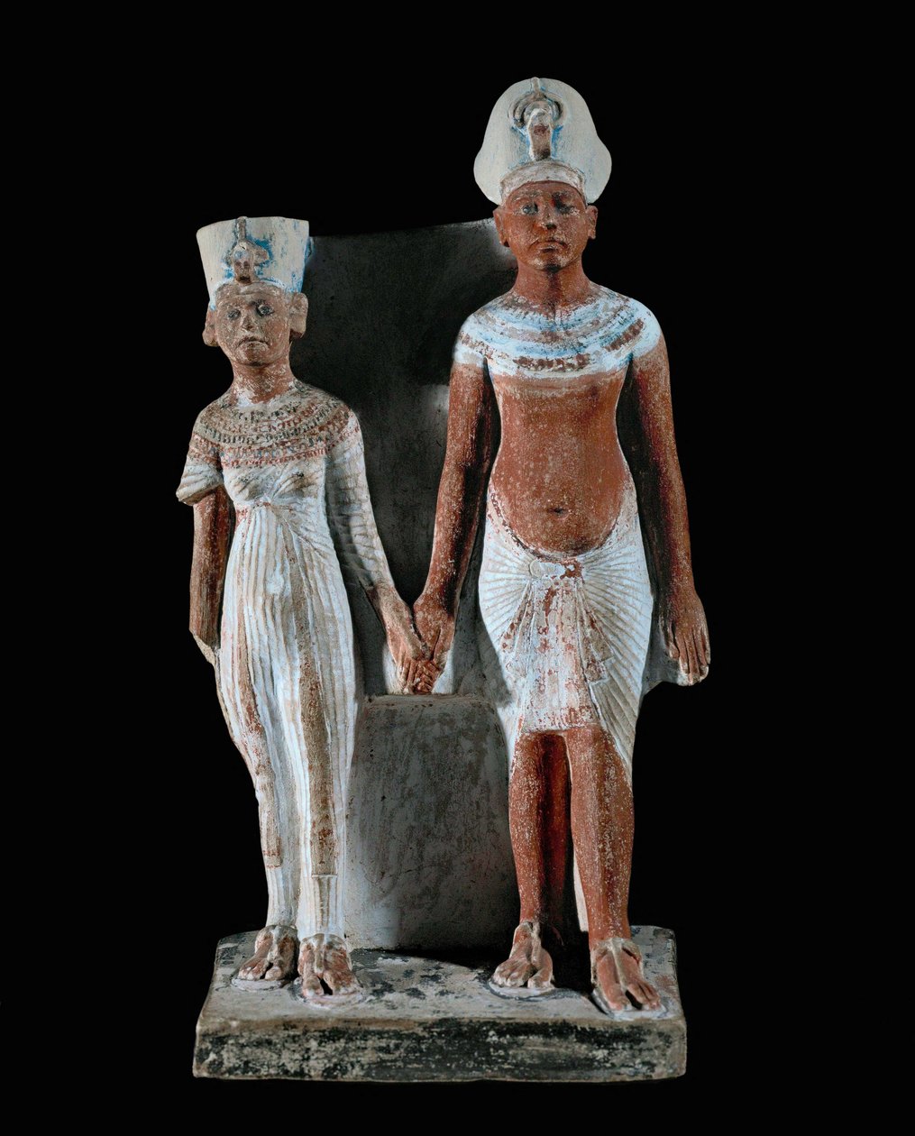 Figuren von Echnaton und Nofretete von Egyptian 18th Dynasty
