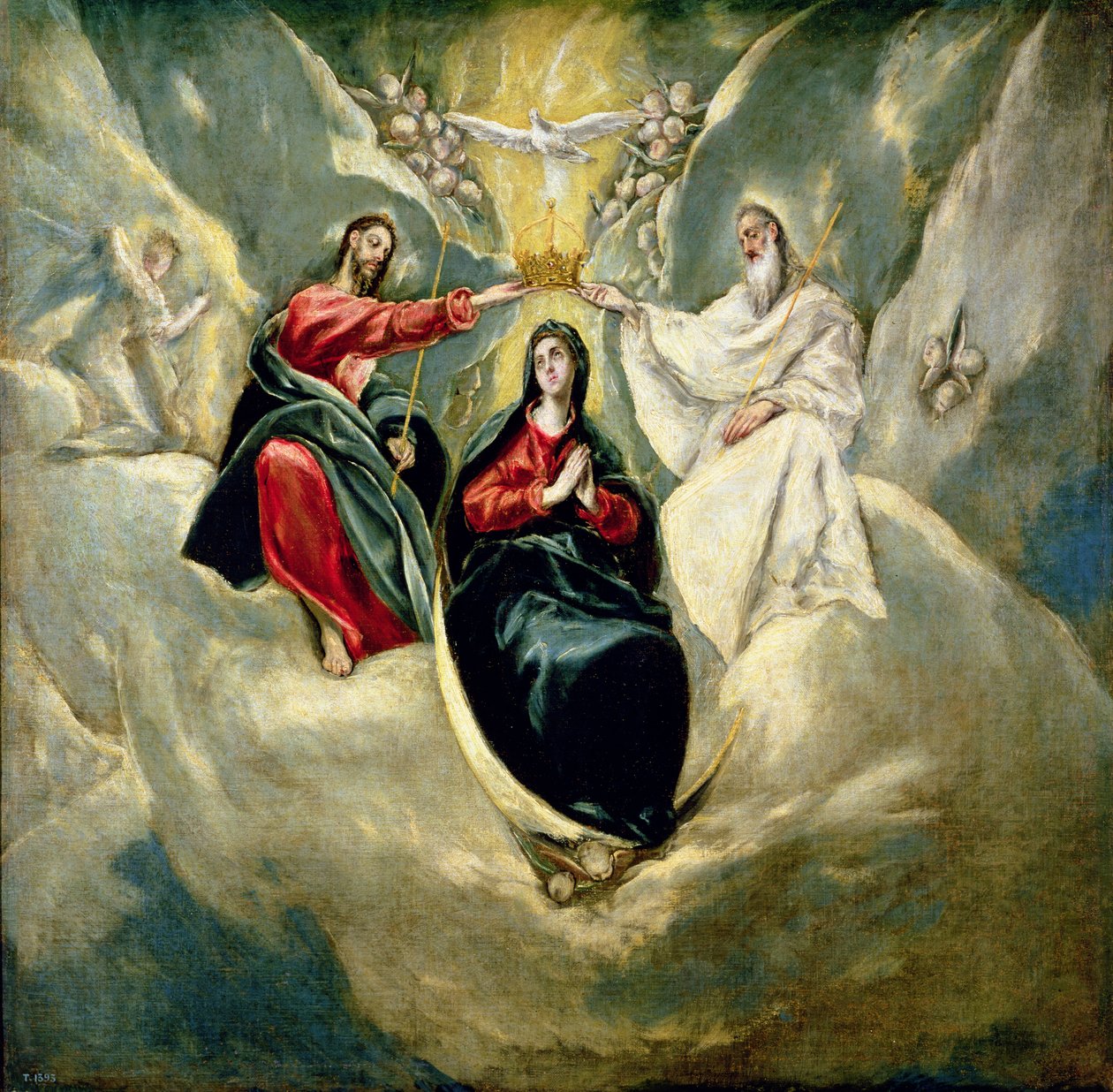 Die Krönung der Jungfrau, ca. 1591-92 von El Greco