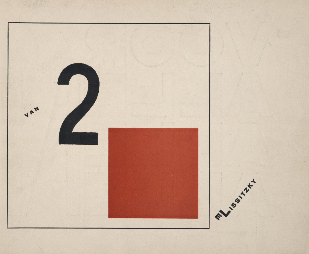 Über zwei Quadrate, 1922 von Eliezer Markowich Lissitzky