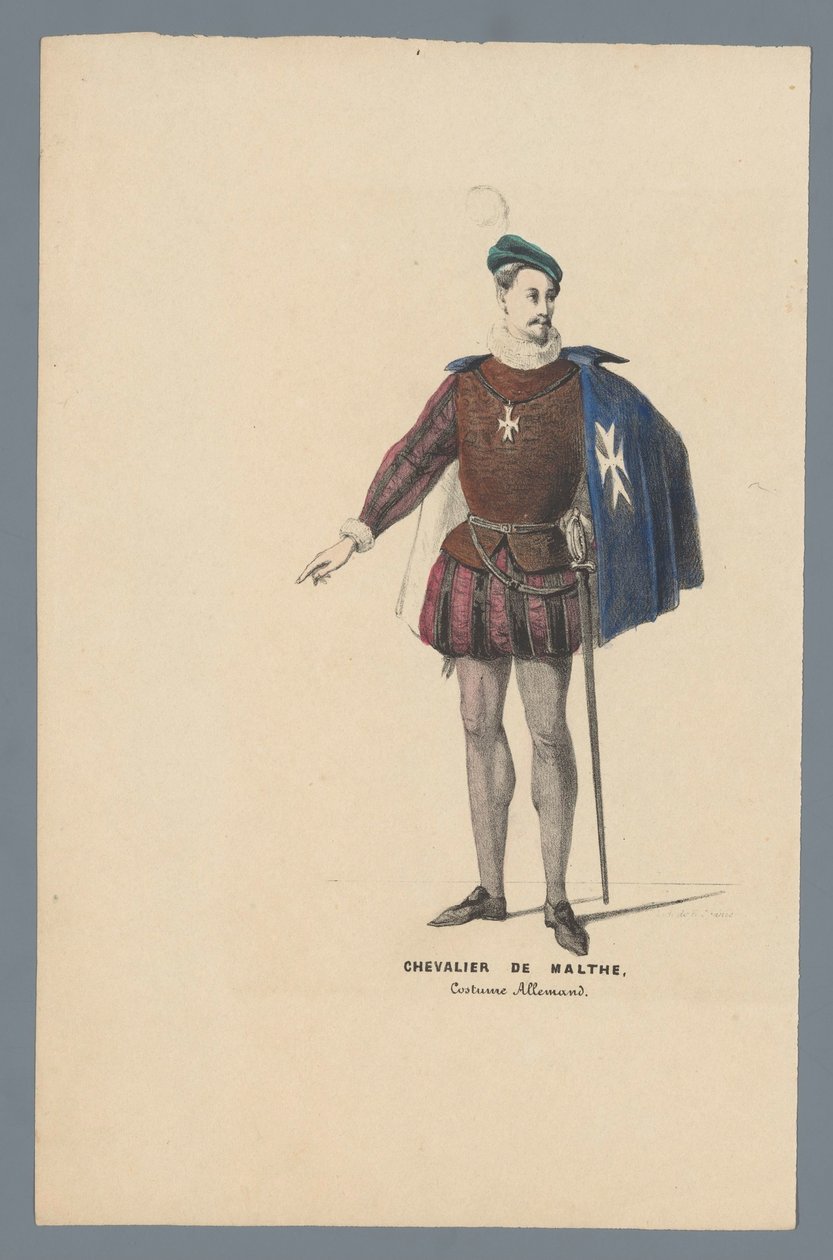 Ritter von Malta, Deutsches Kostüm von Elias Spanier