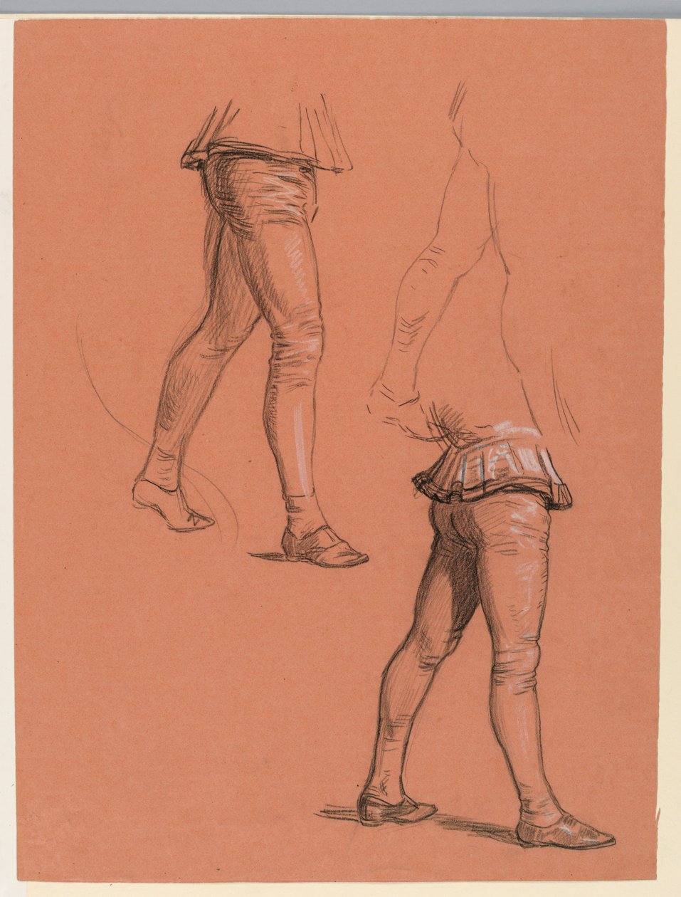 Details von kostümierten Figuren, ca. 1885 von Elihu Vedder