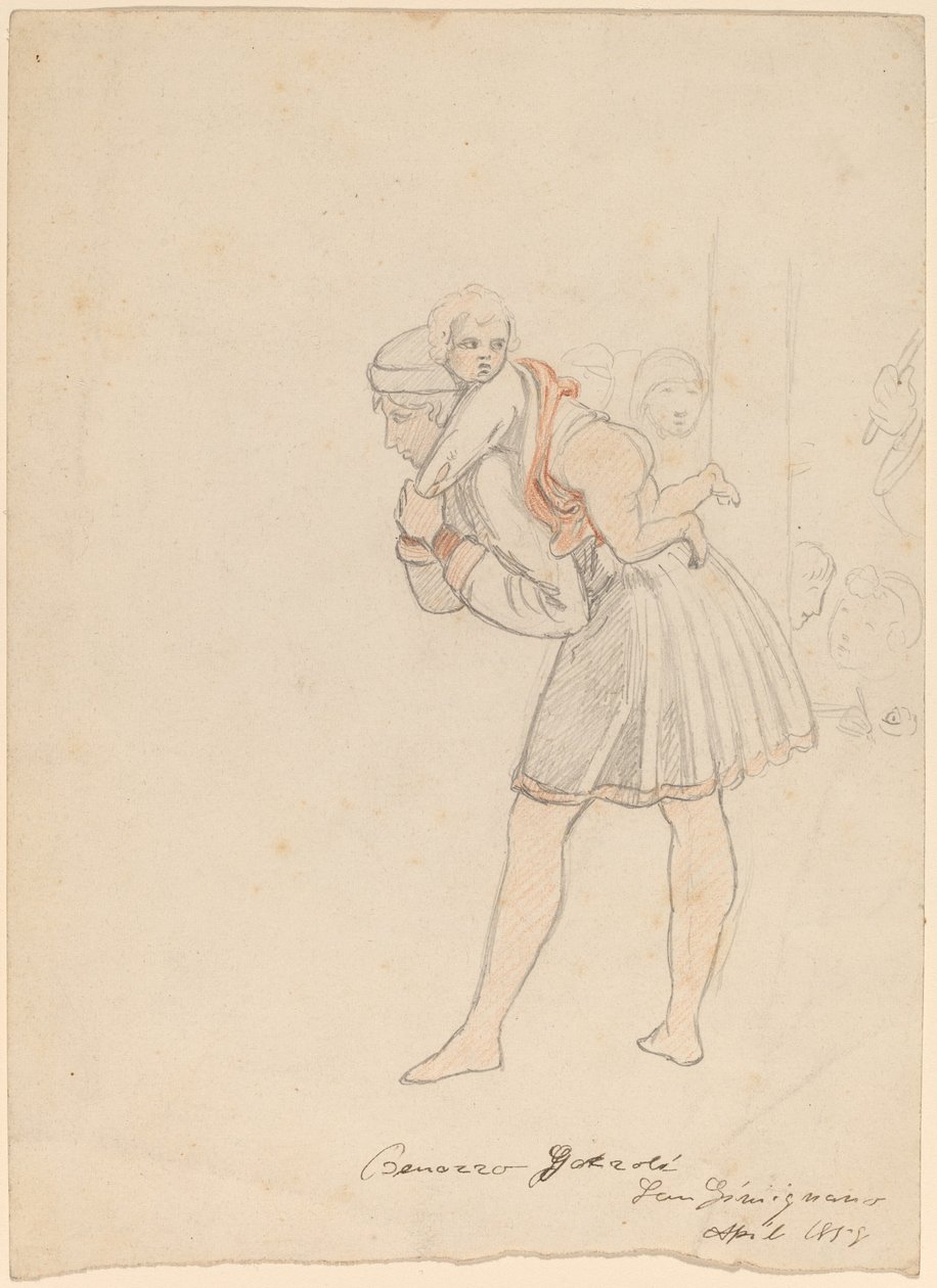 Studie nach Gozzoli von Elihu Vedder
