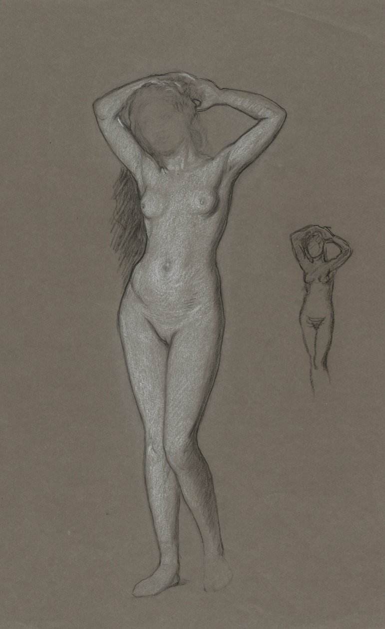 Studie für die Figur der Venus von Elihu Vedder