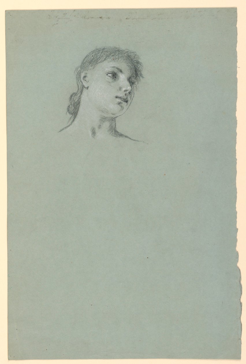 Studie eines Mädchens von Elihu Vedder