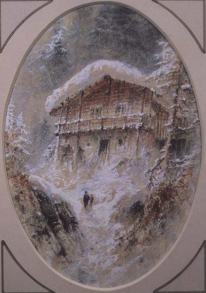 Chalet bei Grindelwald von Elijah Walton