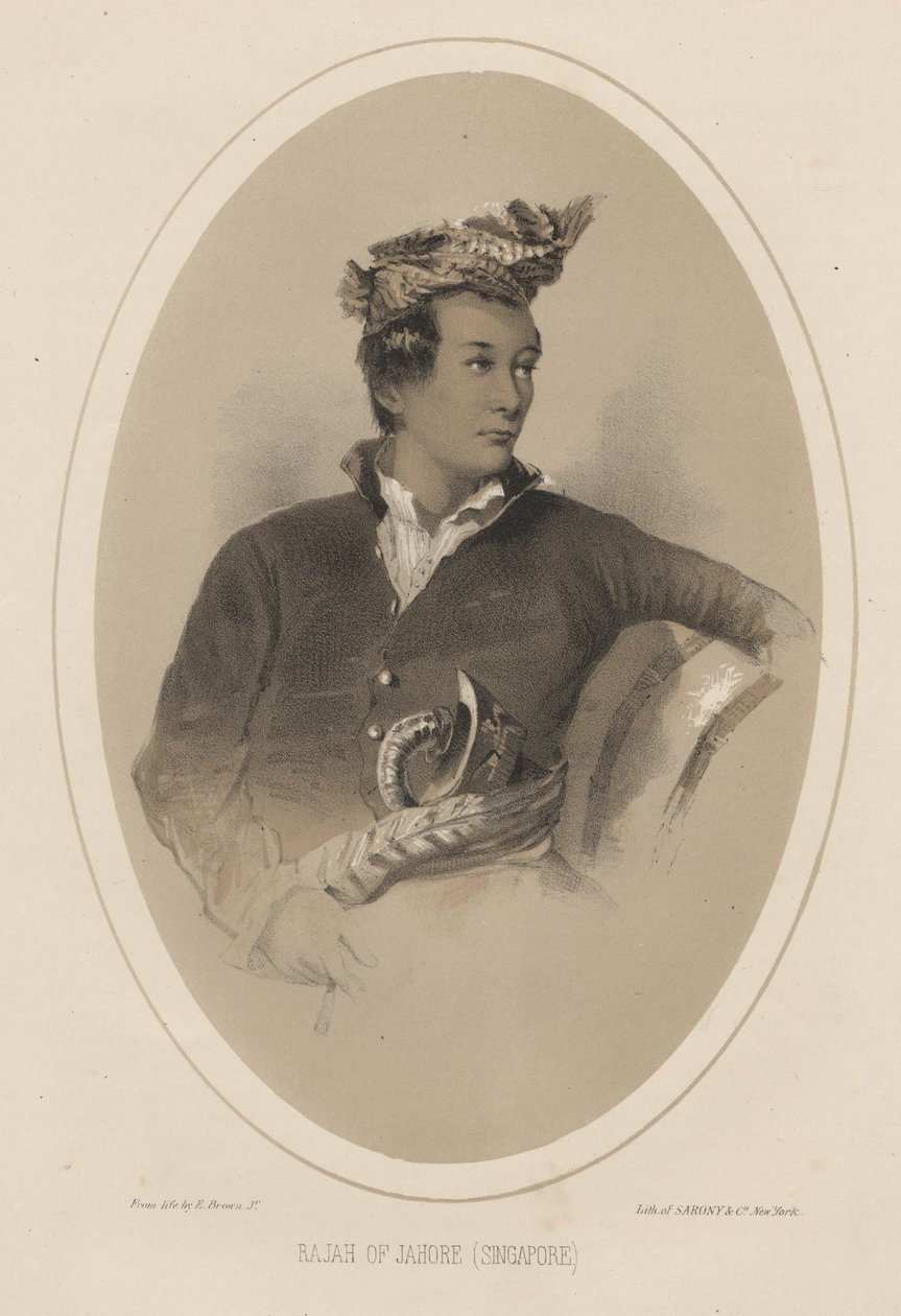 Raja von Jahore (Singapur), 1855 von Eliphalet Brown