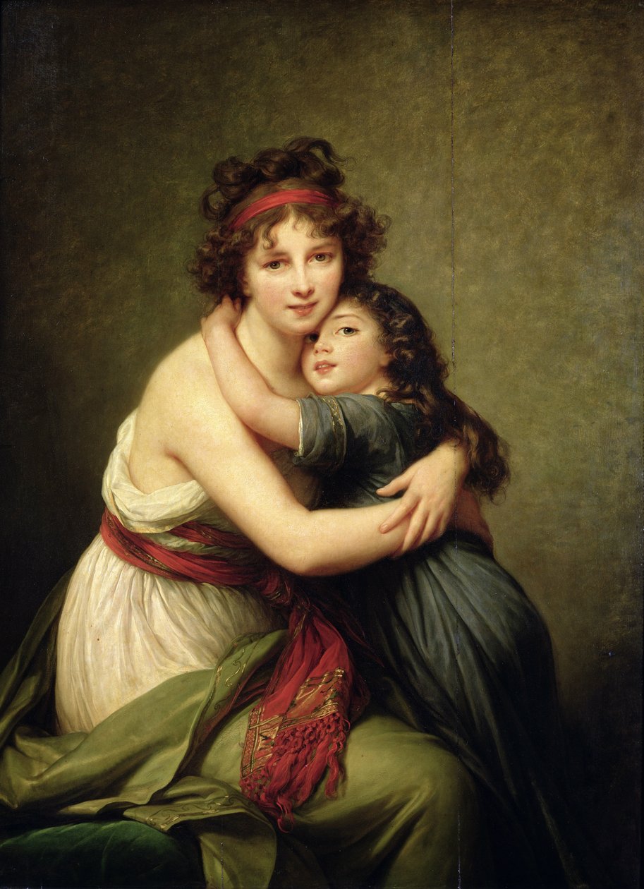 Madame Vigee-Lebrun und ihre Tochter, Jeanne-Lucie-Louise (1780-1819) 1789 von Elisabeth Louise Vigee Lebrun