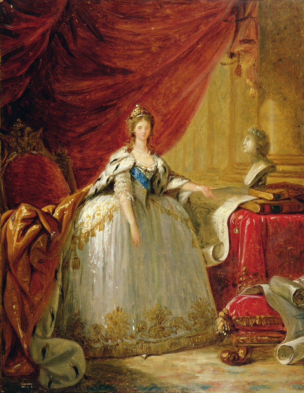 Porträt der Witwe Zarin Maria Feodorovna (1759-1828) von Elisabeth Louise Vigee Lebrun