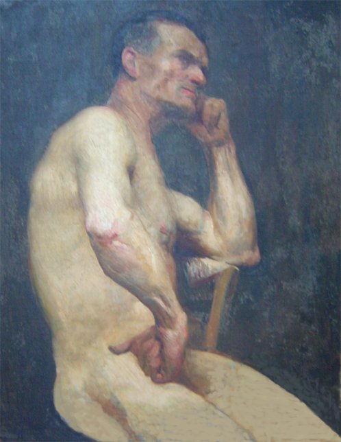 Torso eines sitzenden Mannes von Eliseu Visconti