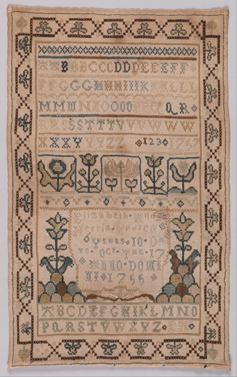 Muster von Elizabeth Ann Herpin Andrew