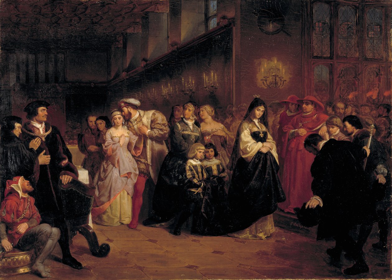 Das Werben um Anne Boleyn von Emanuel Gottlieb Leutze