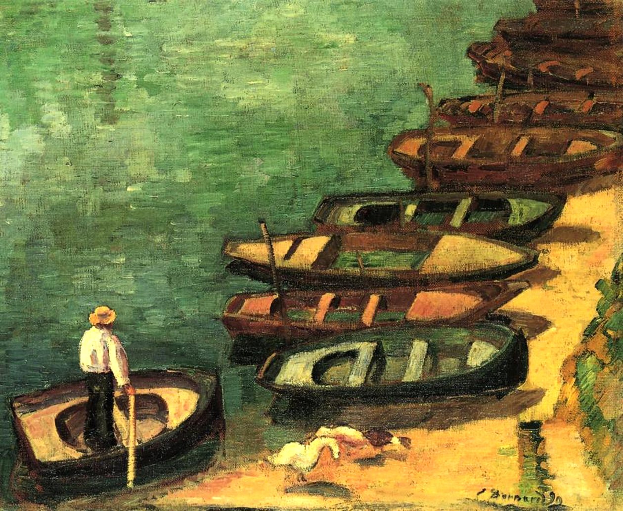 Boote in Pont-Aven, Bretagne, 1890 von Emile Bernard