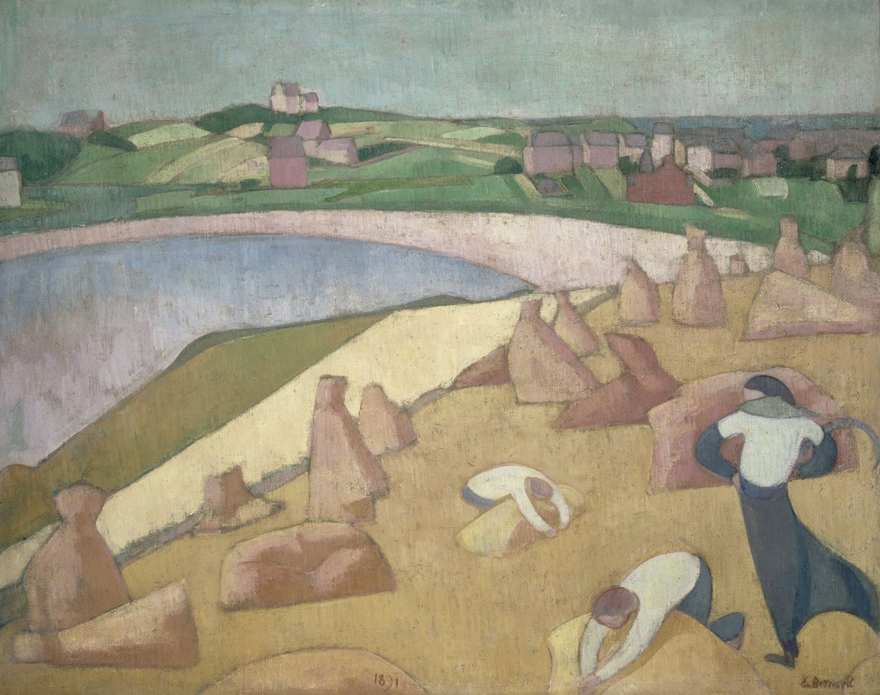 Ernte am Meer von Emile Bernard