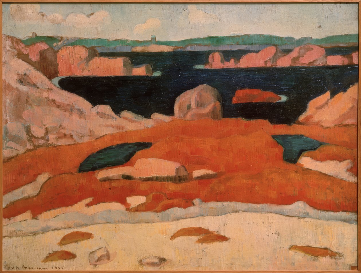 Das wilde Meer, Saint-Briac von Emile Bernard