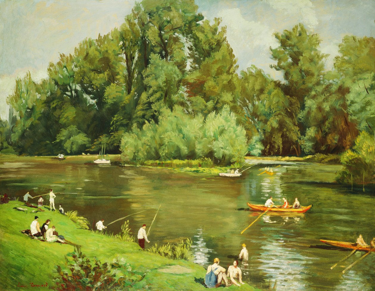 Am Ufer der Marne von Emile Bernard