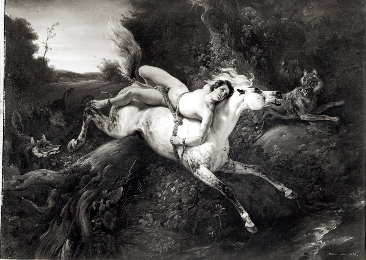 Mazeppa, 1826 von Emile Jean Horace Vernet