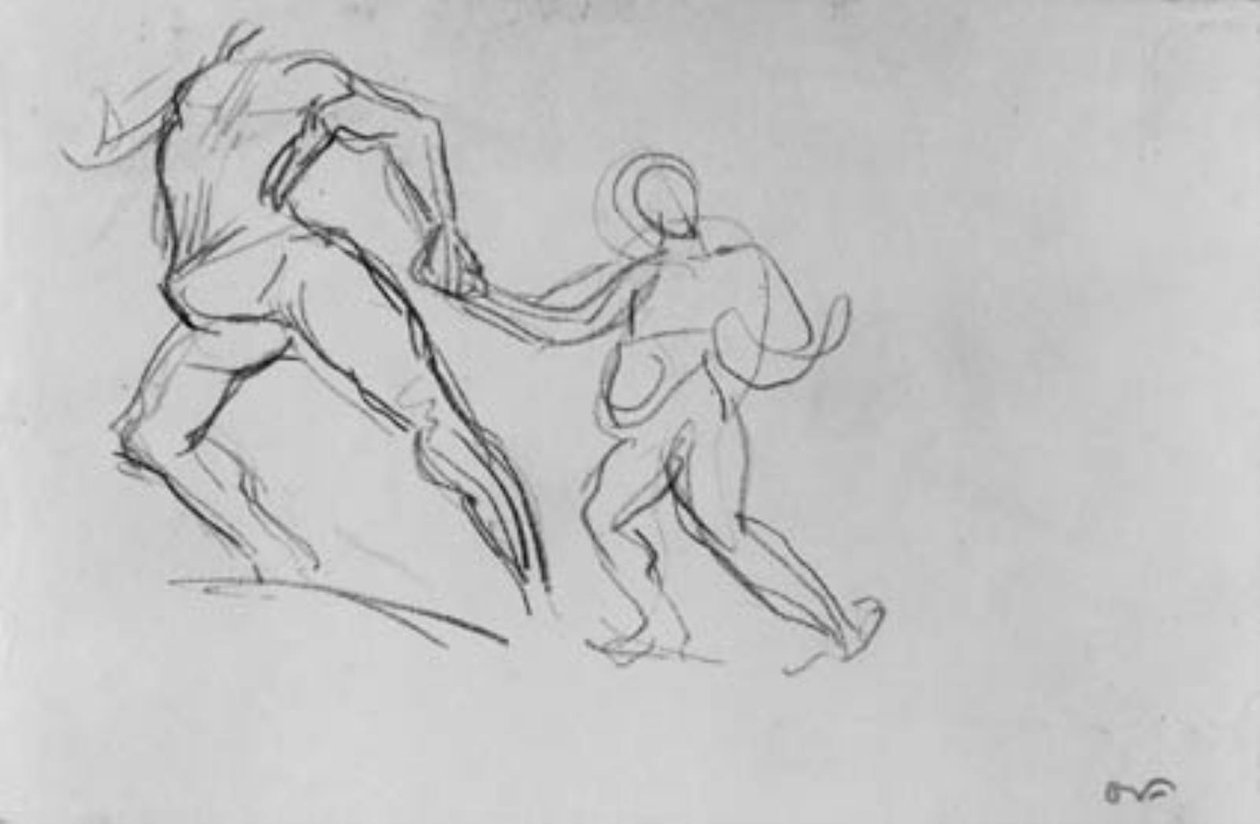 Zwei Figuren in Bewegung von Emile Othon Friesz
