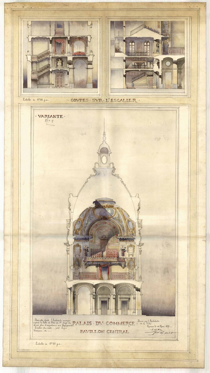 Palais du Commerce de Rennes: Zentrales Pavillon von Emmanuel le Ray